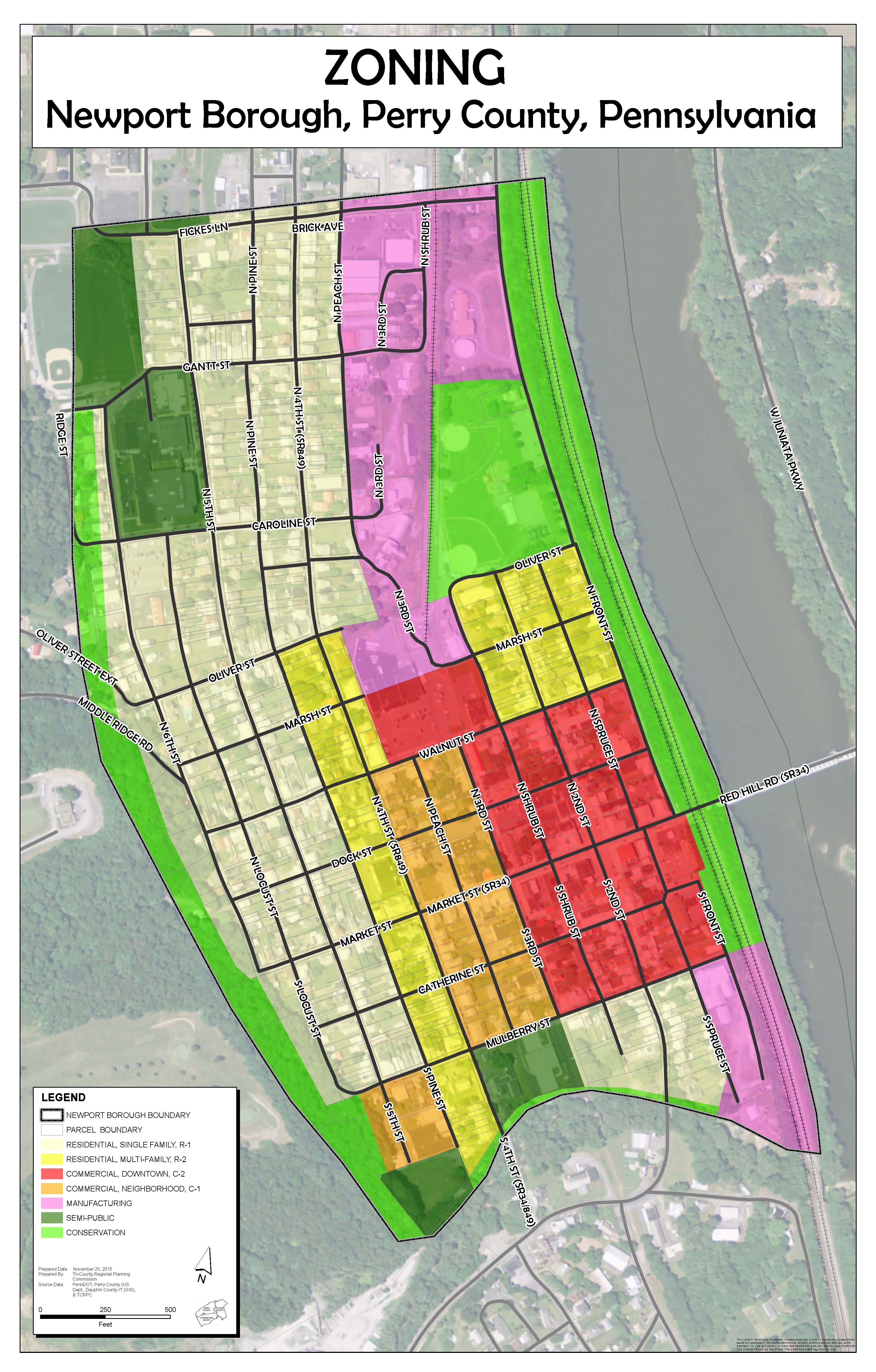 Newport Zone Map